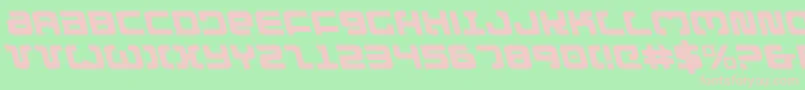 ExedoreLeftalic Font – Pink Fonts on Green Background
