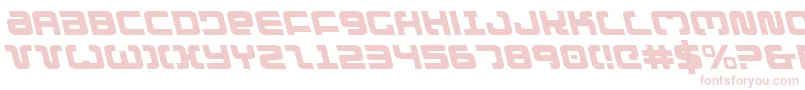 ExedoreLeftalic-Schriftart – Rosa Schriften auf weißem Hintergrund