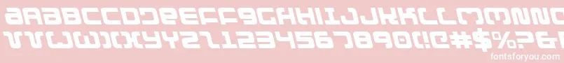 フォントExedoreLeftalic – ピンクの背景に白い文字