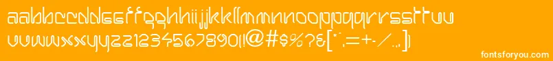 Harpoon Font – White Fonts on Orange Background
