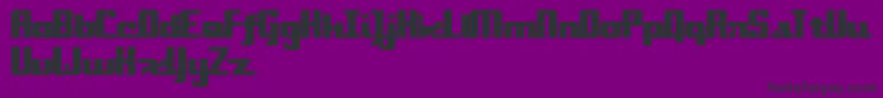 Onakite-fontti – mustat fontit violetilla taustalla