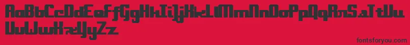 Onakite Font – Black Fonts on Red Background