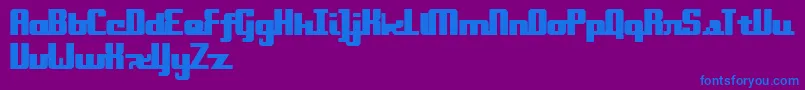 Onakite Font – Blue Fonts on Purple Background