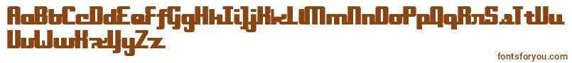 Шрифт Onakite – коричневые шрифты на белом фоне