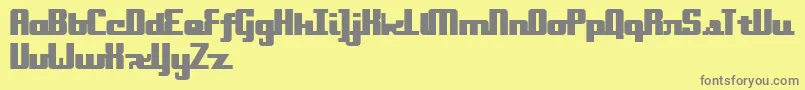 Onakite Font – Gray Fonts on Yellow Background