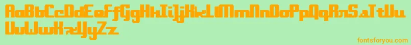 Onakite Font – Orange Fonts on Green Background