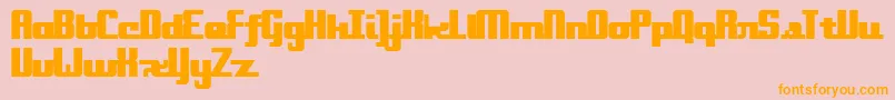 Onakite Font – Orange Fonts on Pink Background