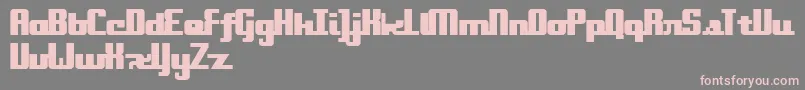 Onakite Font – Pink Fonts on Gray Background