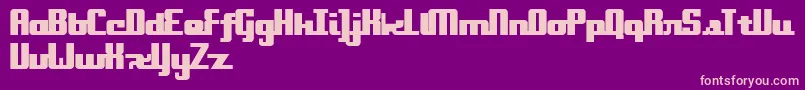 Onakite Font – Pink Fonts on Purple Background
