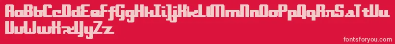 Onakite Font – Pink Fonts on Red Background