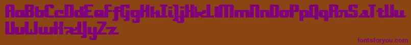 Onakite Font – Purple Fonts on Brown Background