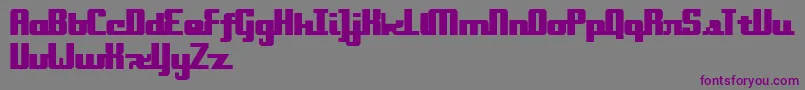 Onakite-fontti – violetit fontit harmaalla taustalla