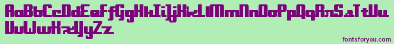 Onakite Font – Purple Fonts on Green Background