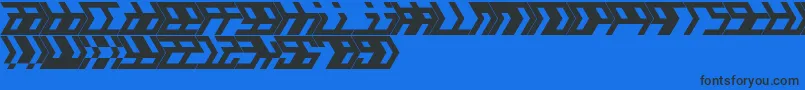 Amalgam Font – Black Fonts on Blue Background