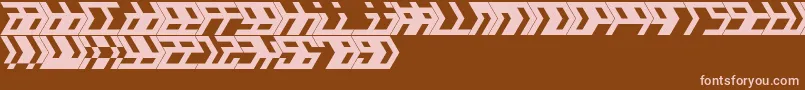 Amalgam Font – Pink Fonts on Brown Background