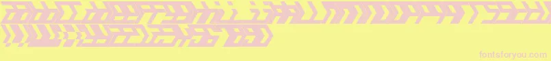 Amalgam Font – Pink Fonts on Yellow Background