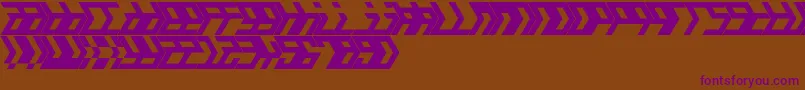 Amalgam Font – Purple Fonts on Brown Background