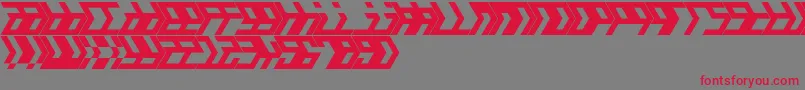 Amalgam Font – Red Fonts on Gray Background