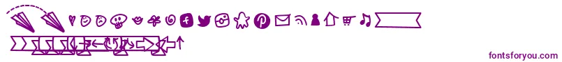 BmdNotepaperAirplanesExtras Font – Purple Fonts