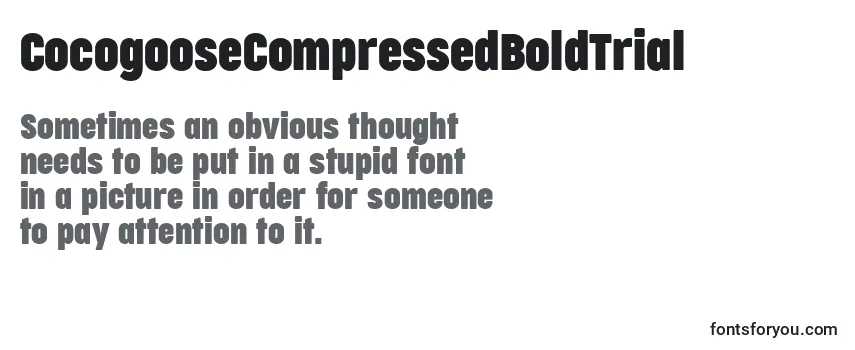 CocogooseCompressedBoldTrial Font