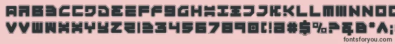 Шрифт Omega3Pro – чёрные шрифты на розовом фоне