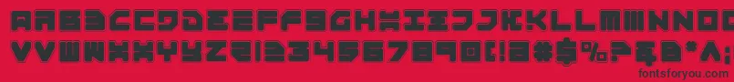 Omega3Pro Font – Black Fonts on Red Background