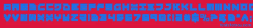 Omega3Pro-fontti – siniset fontit punaisella taustalla