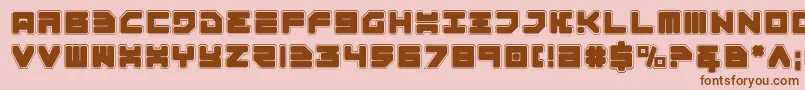 Omega3Pro Font – Brown Fonts on Pink Background