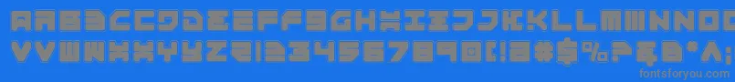 Шрифт Omega3Pro – серые шрифты на синем фоне