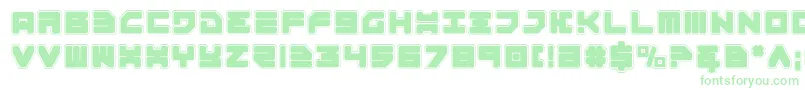 Omega3Pro Font – Green Fonts on White Background