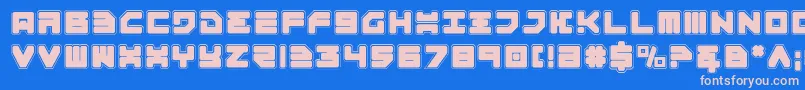 Шрифт Omega3Pro – розовые шрифты на синем фоне