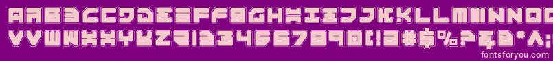Шрифт Omega3Pro – розовые шрифты на фиолетовом фоне