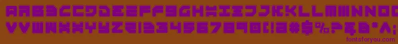Шрифт Omega3Pro – фиолетовые шрифты на коричневом фоне