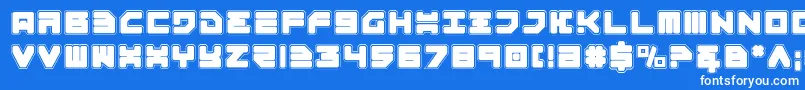 Шрифт Omega3Pro – белые шрифты на синем фоне