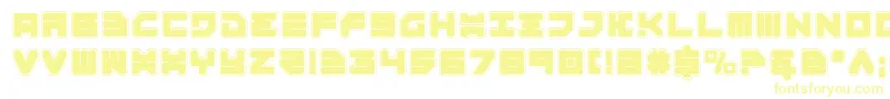 Omega3Pro Font – Yellow Fonts on White Background