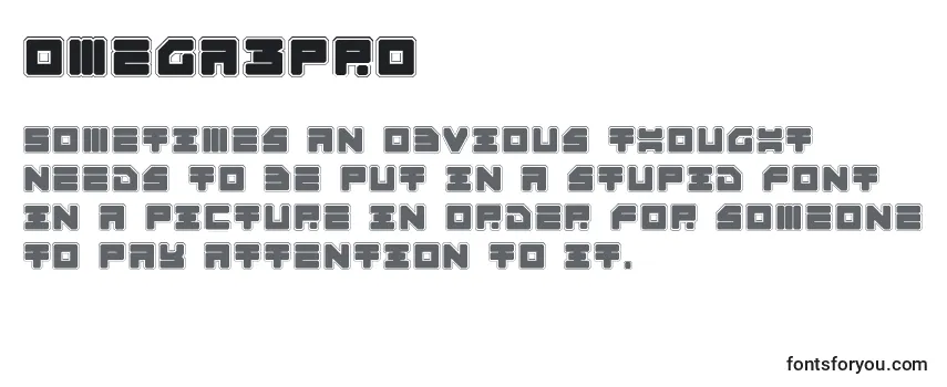 Omega3Pro Font