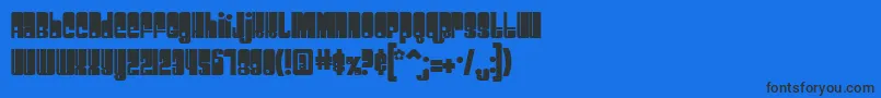 Spacebea Font – Black Fonts on Blue Background