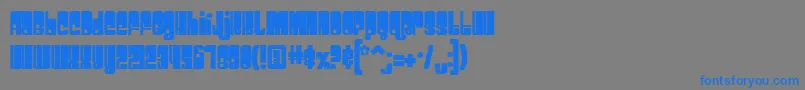 Spacebea Font – Blue Fonts on Gray Background