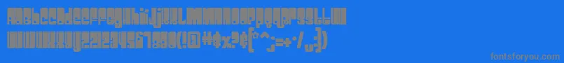 Spacebea Font – Gray Fonts on Blue Background