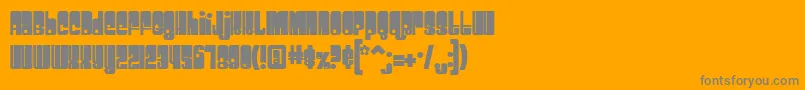 Spacebea Font – Gray Fonts on Orange Background