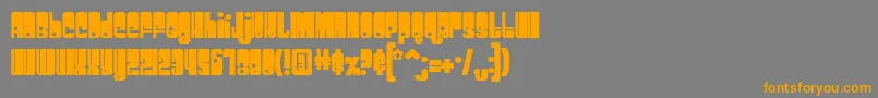 Spacebea Font – Orange Fonts on Gray Background