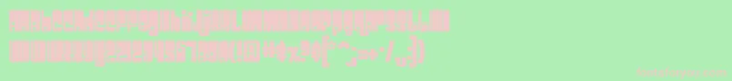 Spacebea Font – Pink Fonts on Green Background