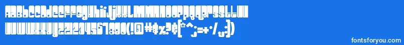 Spacebea Font – White Fonts on Blue Background
