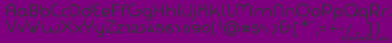 FabadaRegular Font – Black Fonts on Purple Background