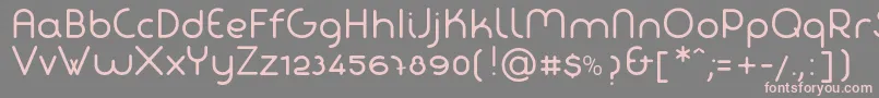 FabadaRegular Font – Pink Fonts on Gray Background