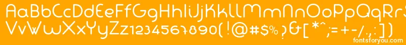 FabadaRegular Font – White Fonts on Orange Background