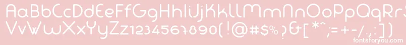 FabadaRegular Font – White Fonts on Pink Background