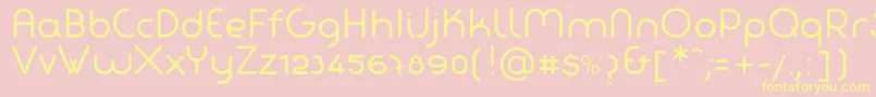 FabadaRegular Font – Yellow Fonts on Pink Background