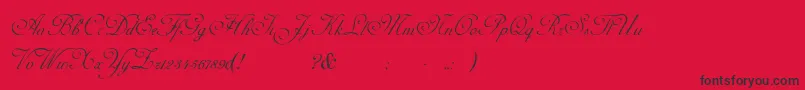 AdinekirnbergS Font – Black Fonts on Red Background