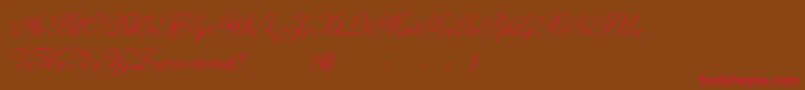 AdinekirnbergS Font – Red Fonts on Brown Background